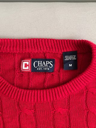 Jersey Chaps Rojo vintage
