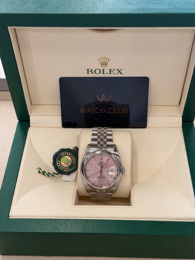 Rolex Datejust Lady 36mm jubilee Esfera Rosa