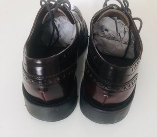 Zapatos Barker Burdeos Cuero