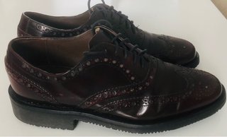 Zapatos Barker Burdeos Cuero