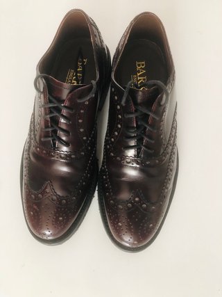 Zapatos Barker Burdeos Cuero