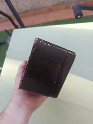 Caja japonesa madera lacada Meiji siglo XIX