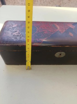 Caja japonesa madera lacada Meiji siglo XIX