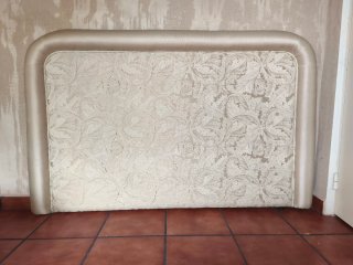 Cabezal Cama 150cm Beige Tapizado