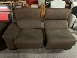 Sofá chaiselongue 3 plazas tela