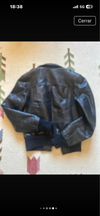 Cazadora bomber cuero chica