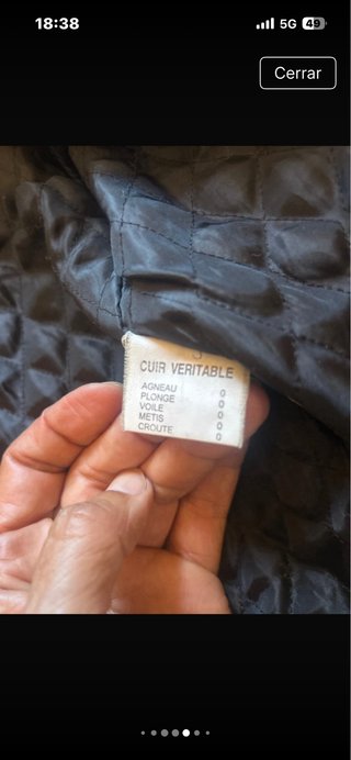 Cazadora bomber cuero chica