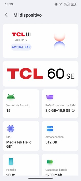 TCL 60 SE 512GB