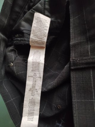 Pantaloni Stradivarius a quadri grigio antracite