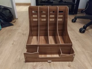 Organizador de escritorio de madera