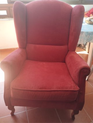 2 Sillones Orejeros/Butacones Rosas