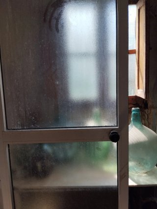 Puerta cocina/galería con marco
