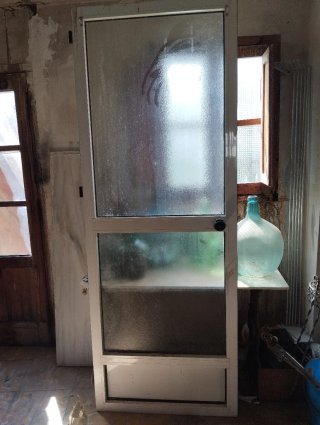 Puerta cocina/galería con marco