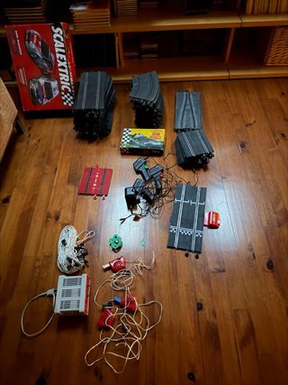 Circuito Scalextric y accesorios