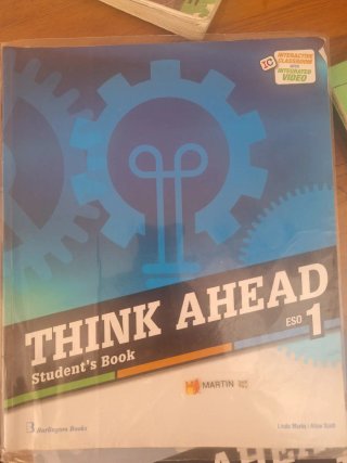 Libro y workbook inglés 1 ESO THINK AHEAD