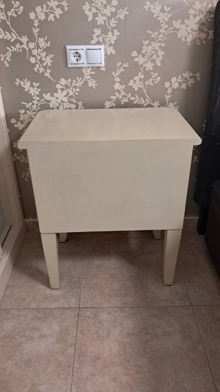 Mesilla beige vintage 2 cajones