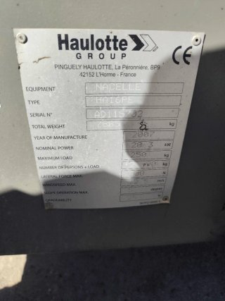 Plataforma Elevadora Haulotte HA16 PE