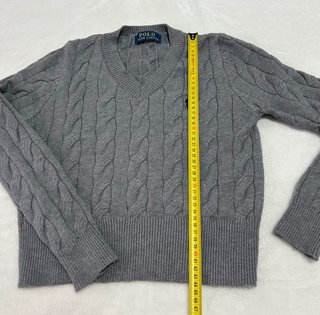 Jersey mujer gris ochos talla S