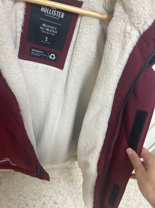 Abrigo Hollister Forro Polar Talla S
