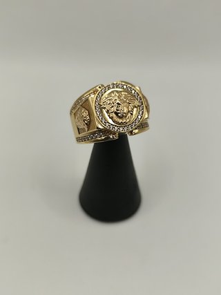 Anillo Sello -Versace- Oro 18k- 12,28gr