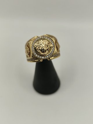 Anillo Sello -Versace- Oro 18k- 12,28gr