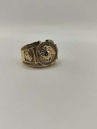 Anillo Sello -Versace- Oro 18k- 12,28gr