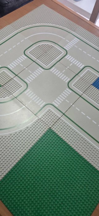 Placas Lego Carreteras y Césped Vintage