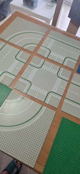 Placas Lego Carreteras y Césped Vintage