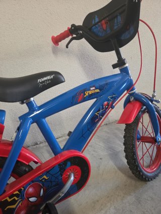 Bici Infantil Spiderman 14 Azul y Roja