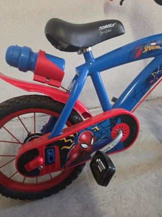 Bici Infantil Spiderman 14 Azul y Roja