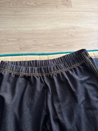 Leggings tipo jeans azul grisáceo