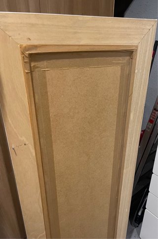 Espejo Madera/Plateado, en perfecto estado.