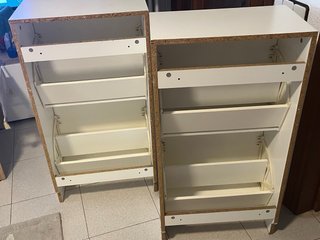 2 Zapateros Ikea Bissa Blanco