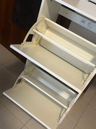 2 Zapateros Ikea Bissa Blanco