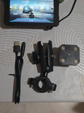 Pantalla Moto Carplay Desmontaje Rápido USB