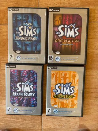 Lote 4 Expansiones Los Sims PC