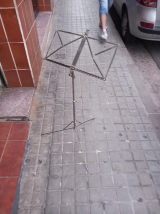 Atril para partituras de acero inoxidable