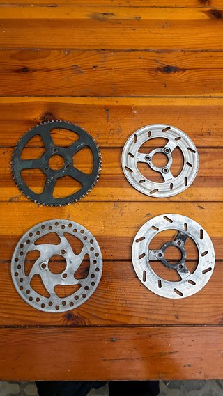 Plato y discos freno minimoto