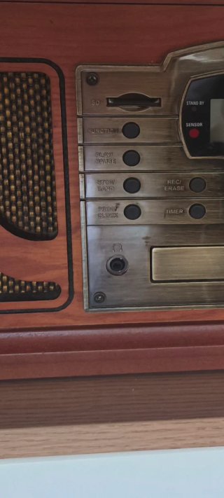 Equipo de música estilo vintage