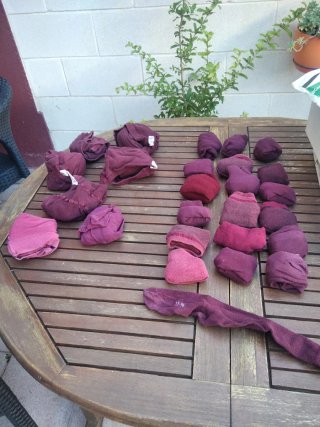 18 pares calcetines y 7 leotardos escolares