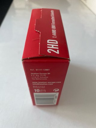 Confezione da 10 dischetti 2HD Imation 1.44MB IBM