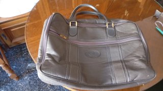 Bolsa de viaje vintage gris 47×32x15cm