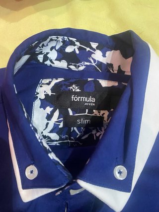 Camisa manga larga azul