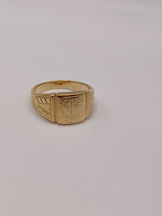 Anillo Sello - DT - Oro 18k- 5,96gr