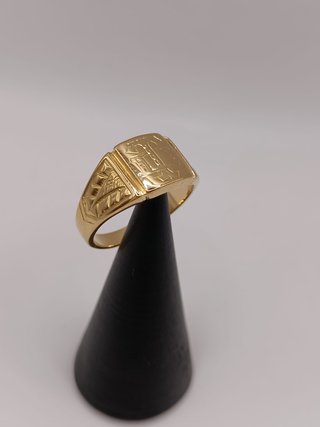 Anillo Sello - DT - Oro 18k- 5,96gr