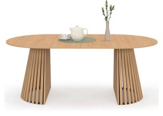 Mesa Comedor Redonda Extensible Madera 110-200cm