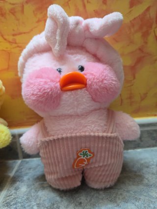 Lote 2 peluches Pato Lalafanfan Kawaii