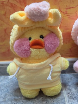 Lote 2 peluches Pato Lalafanfan Kawaii