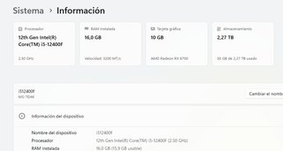 PC Gamer Intel i5 12400f 16GB RX 6700