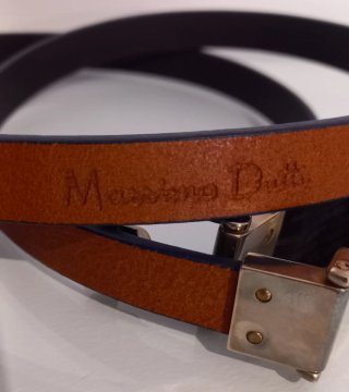 Cinturón piel bovina 100% Massimo Dutti mujer